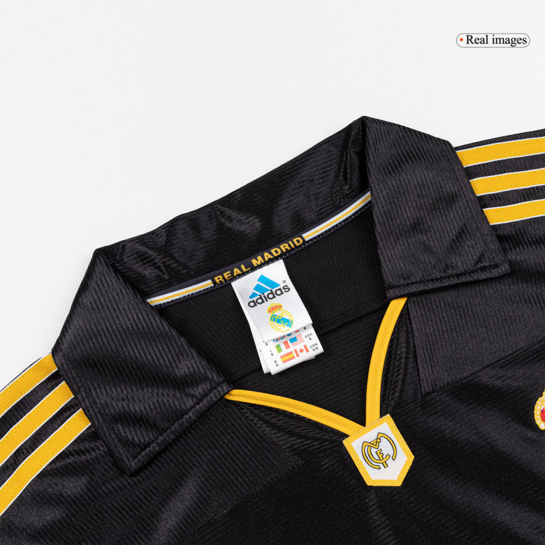 Real Madrid Bortatröja 1999/01 Retro Tröja
 Svart