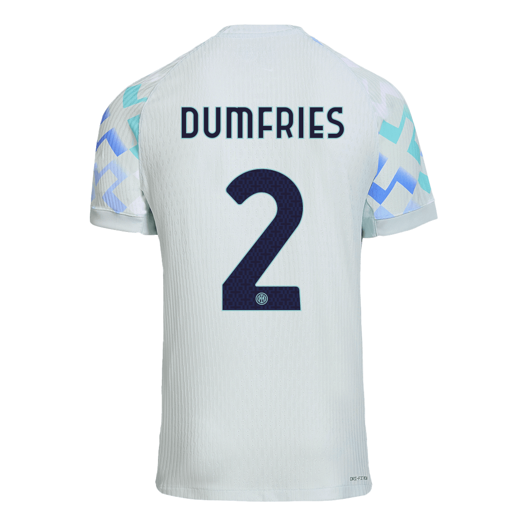 Inter Milan Tröja DUMFRIES #2 2025/26 Borta Autentisk Blå