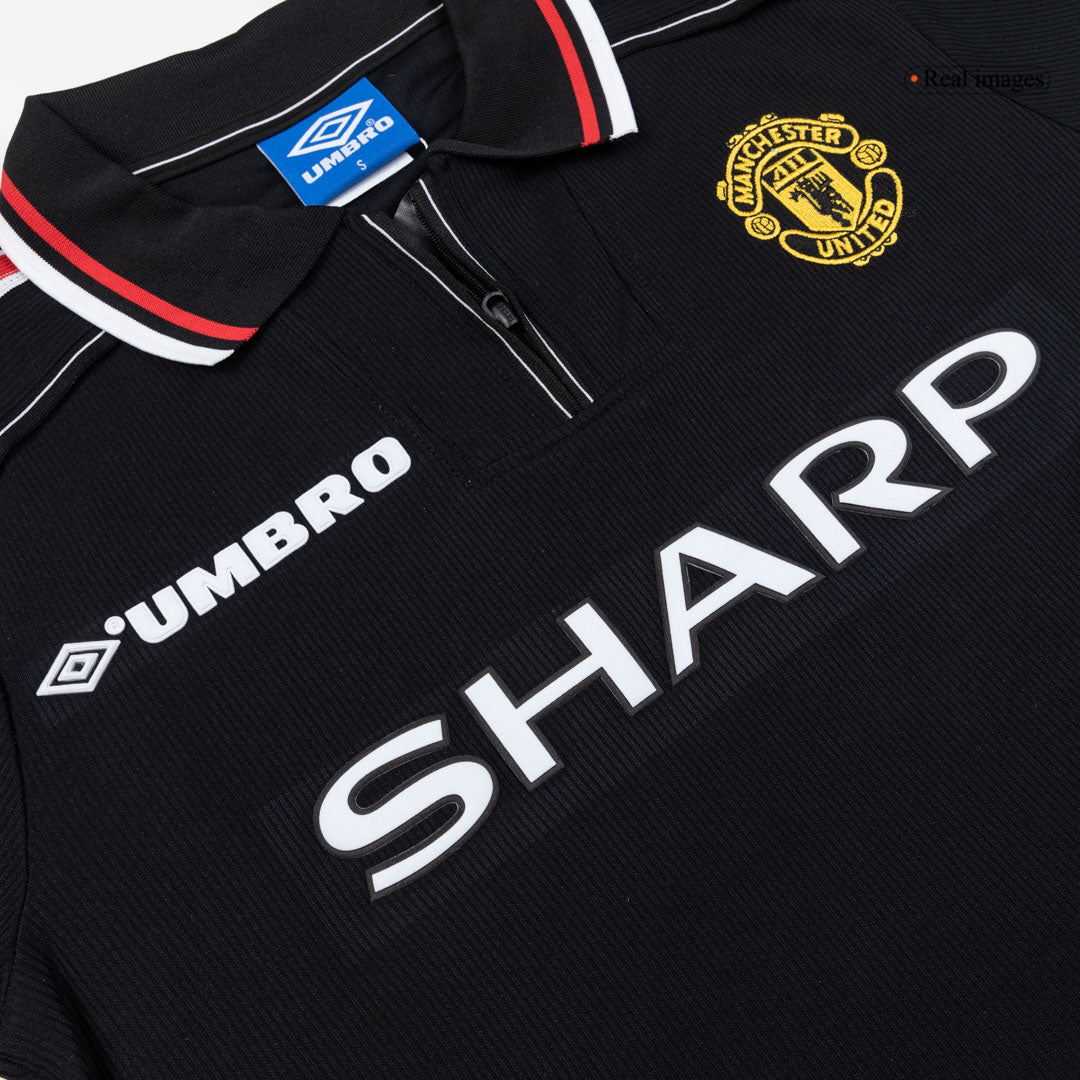Manchester United Bortatröja 1998 Retro Tröja
 Svart