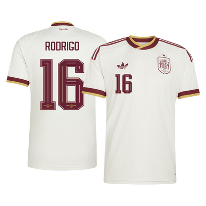 Spanien Tröja RODRIGO #16 2026 Borta Vit
