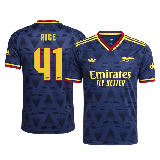 Arsenal Tröja RICE #41 2026/27 Borta Autentisk Mörkblå - UCL