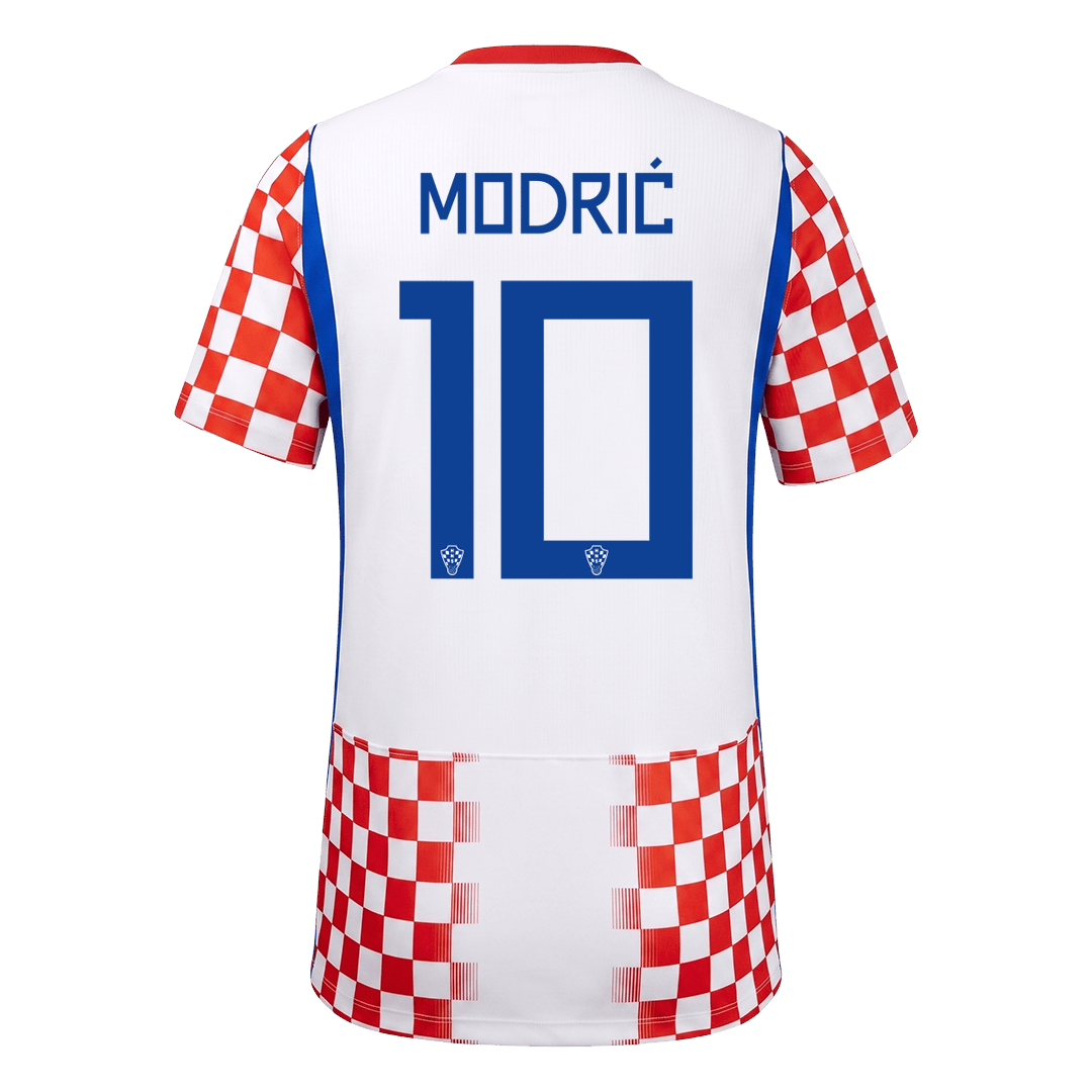 Kroatien Tröja MODRIĆ #10 2026 Hemma Röd & Vit-2