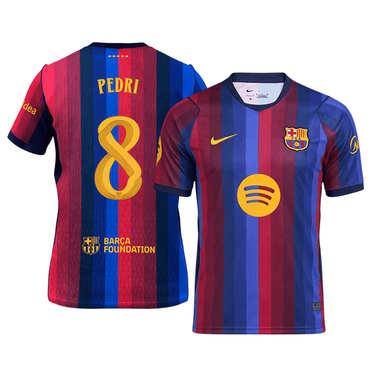 Barcelona Tröja PEDRI #8 2026/27 Hemma Blue&Garnet - UCL