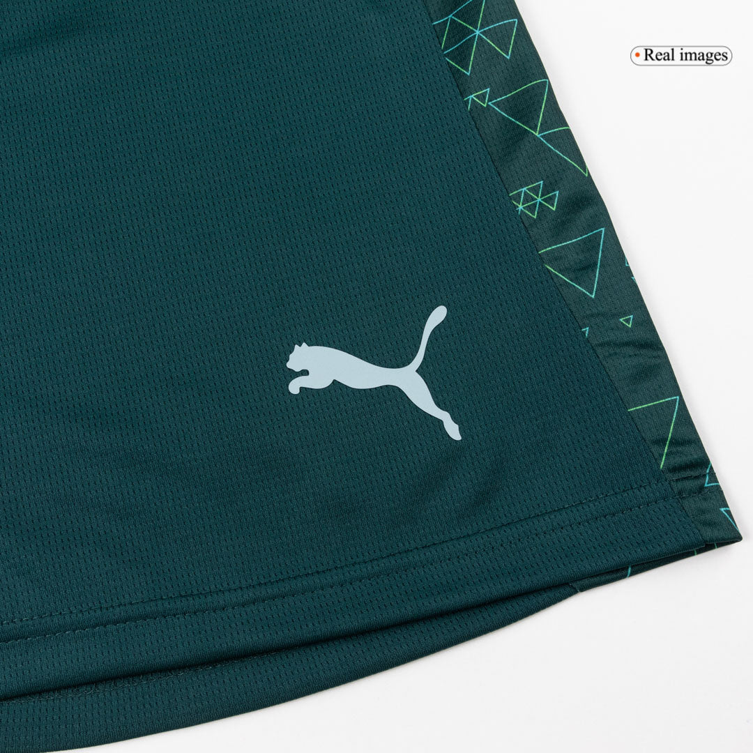 Manchester City Shorts 2025/26 Fourth Away Grön-3