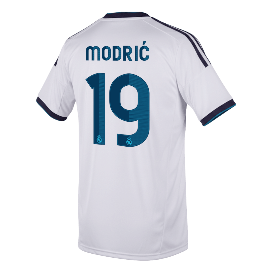 MODRIĆ #19 Real Madrid Hemmatröja 2012/13 Retro Tröja
 Vit