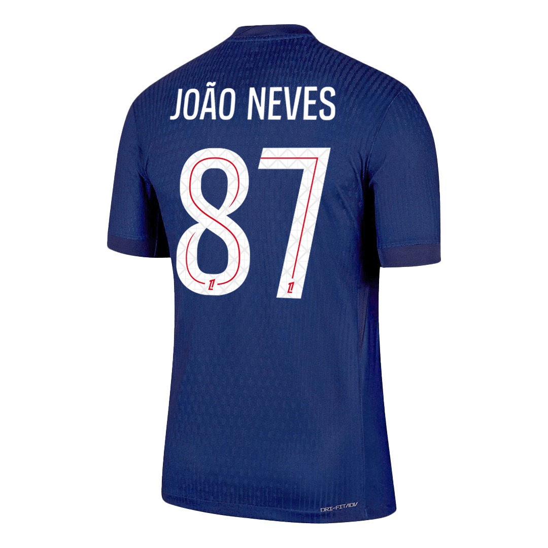 PSG Tröja JOÃO NEVES #87 2025/26 Hemma Mörkblå-9