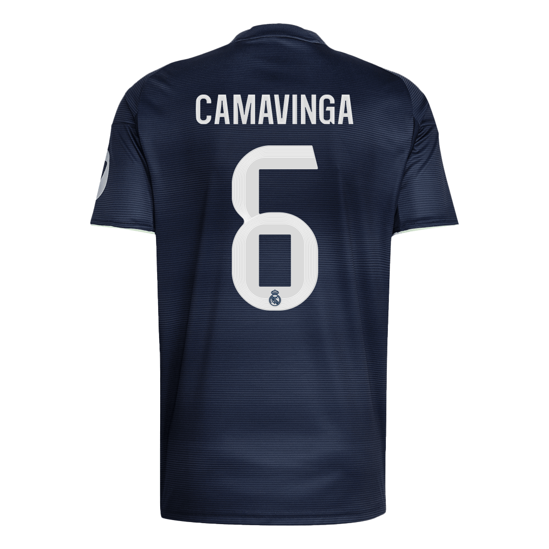 CAMAVINGA #6 Real Madrid Tröja 2025/26 Borta Premium Mörkblå-11