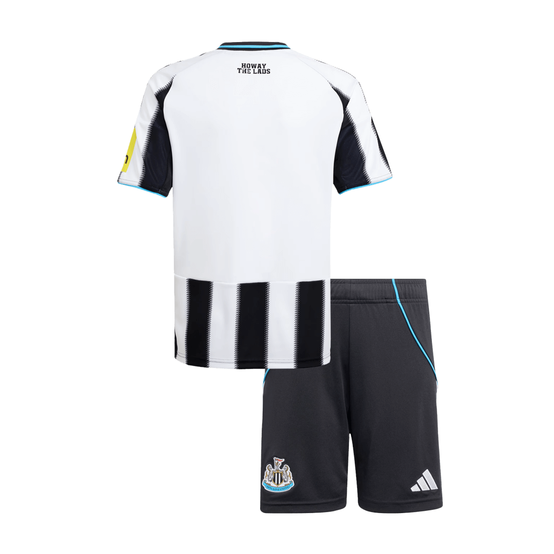 Newcastle United Tröja 2025/26 Hemma Svart & Vitt Barn