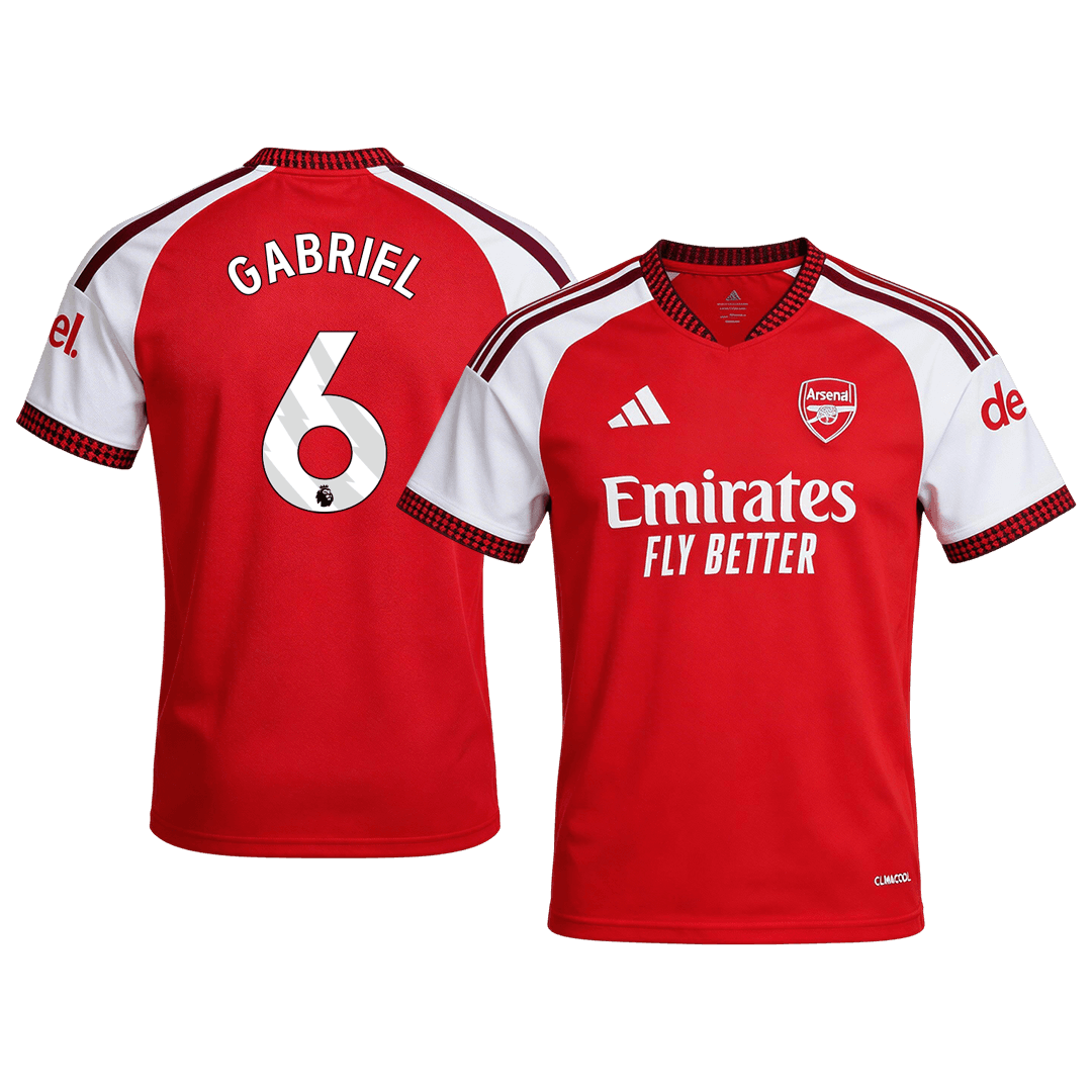 Arsenal Tröja GABRIEL #6 2026/27 Hemma Autentisk Röd