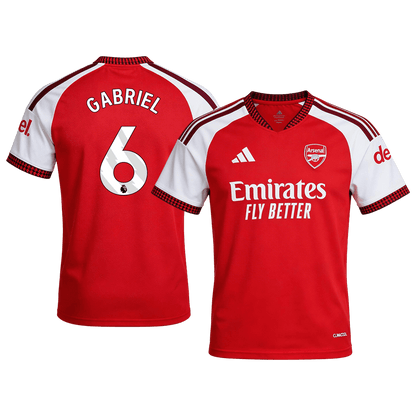 Arsenal Tröja GABRIEL #6 2026/27 Hemma Autentisk Röd
