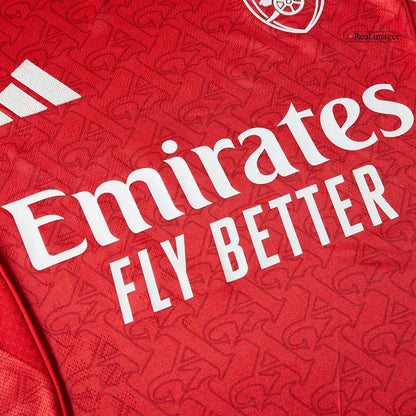 Arsenal Tröja SALIBA #2 2025/26 Hemma Röd-6