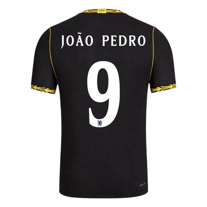 Chelsea Tröja JOÃO PEDRO #9 2026/27 Borta Autentisk Balck - UCL-3