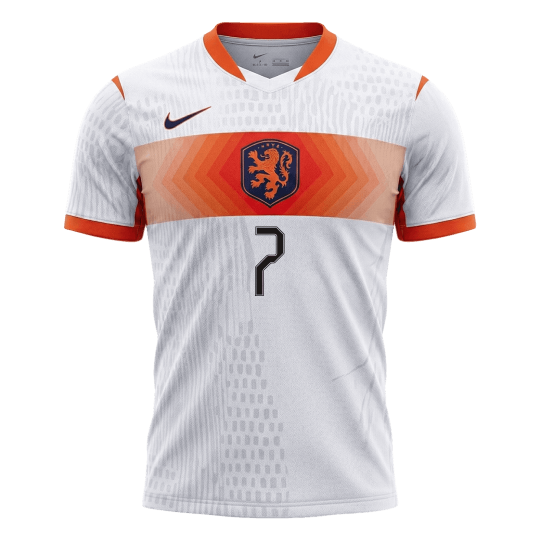 Nederländerna Tröja XAVI #7 2026 Borta Autentisk Vit