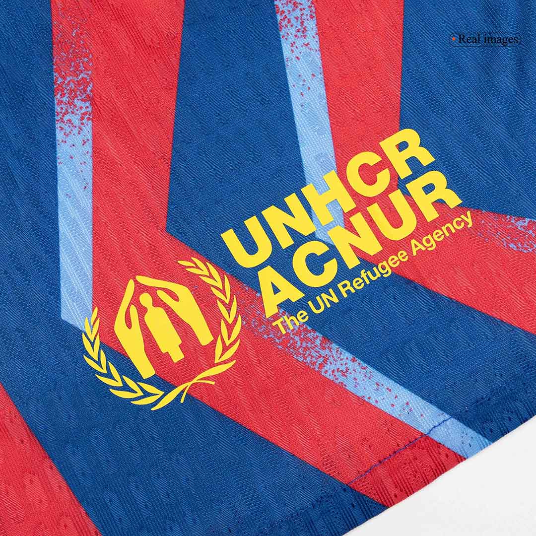 Barcelona Tröja 2025/26 Fourth Away Autentisk Röd & Blå-2
