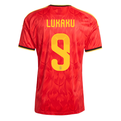 Belgien Tröja LUKAKU #9 2026 Hemma Röd-9