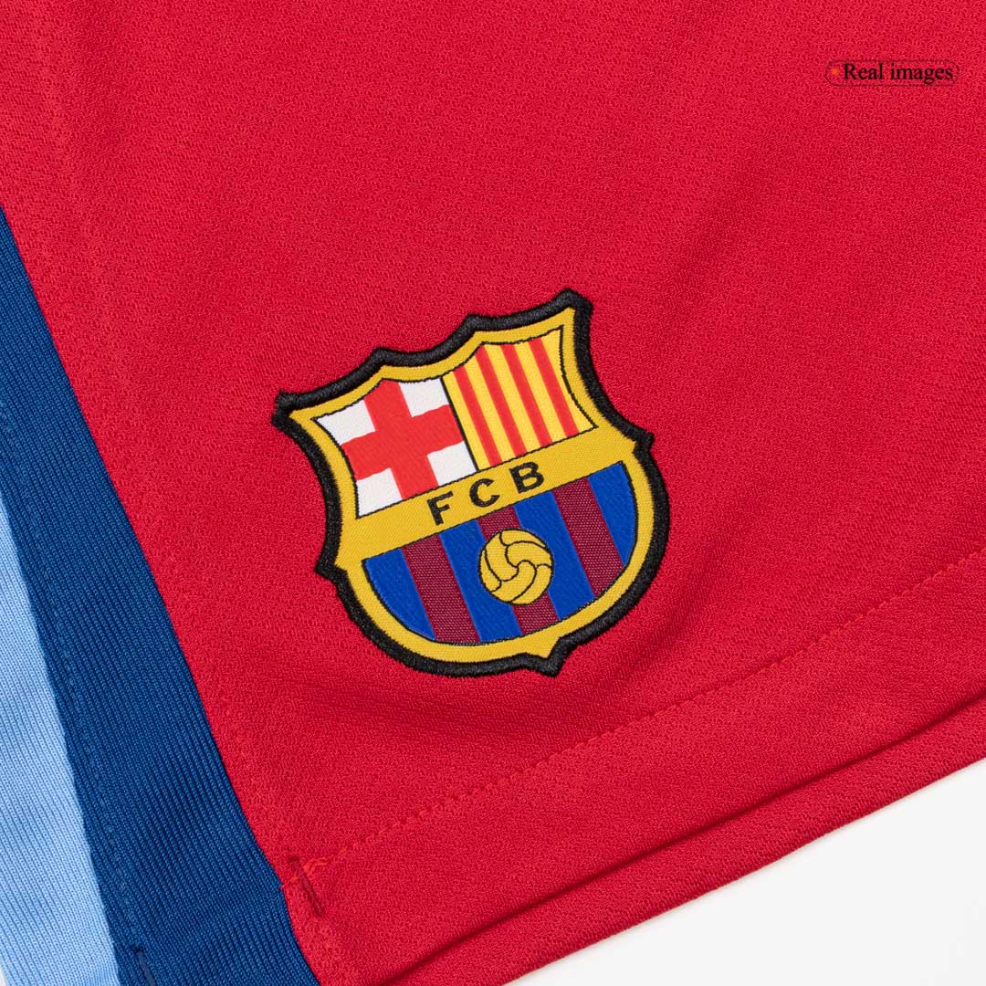 Barcelona Shorts 2025/26 Fourth Away Röd