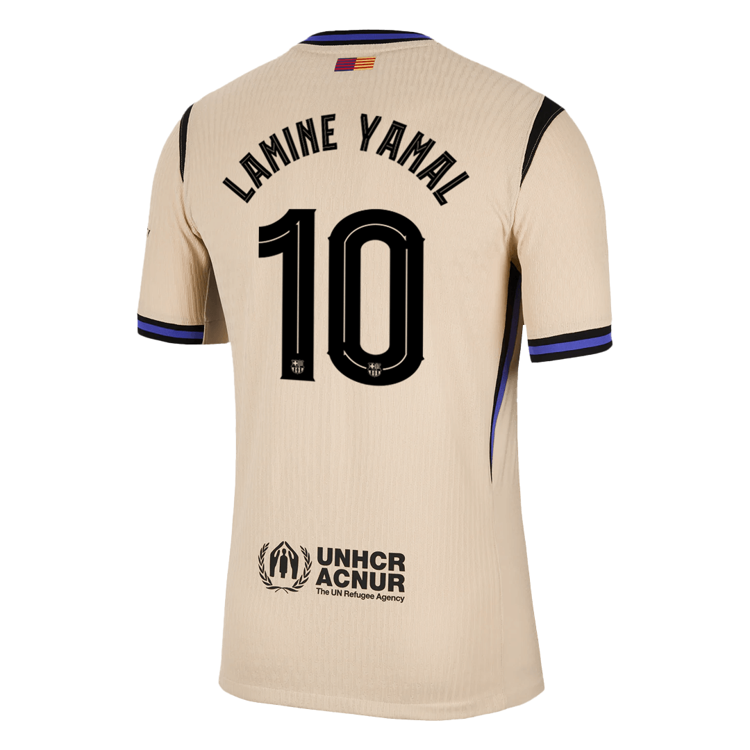Barcelona Tröja LAMINE YAMAL #10 2025/26 Borta Gul - UCL