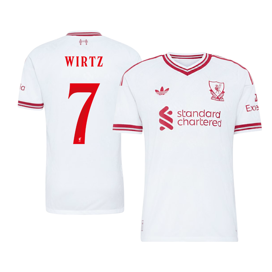 Liverpool Tröja WIRTZ #7 2026/27 Borta Autentisk Vit - UCL
