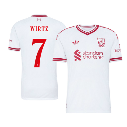 Liverpool Tröja WIRTZ #7 2026/27 Borta Autentisk Vit - UCL