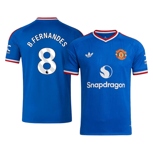 Manchester United Tröja B. FERNANDES #8 2026/27 Borta Blå
