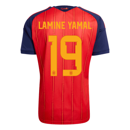 LAMINE YAMAL #19 Spanien Tröja 2026 Hemma Premium Röd-2