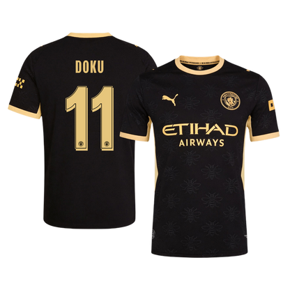 Manchester City Tröja DOKU #11 2026/27 Borta Autentisk Svart - UCL
