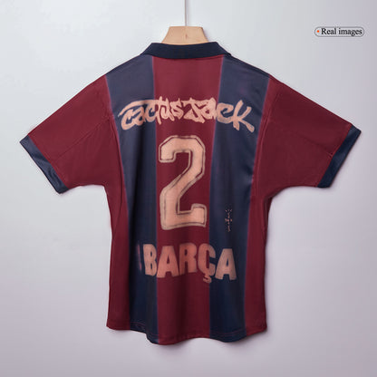 Barcelona Hemmatröja 2000/01 Retro Tröja
 Röd & Blå-11