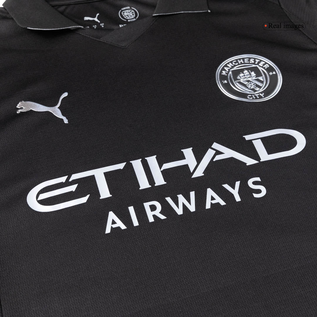 Manchester City Tröja RODRIGO #16 2025/26 Borta Svart-4