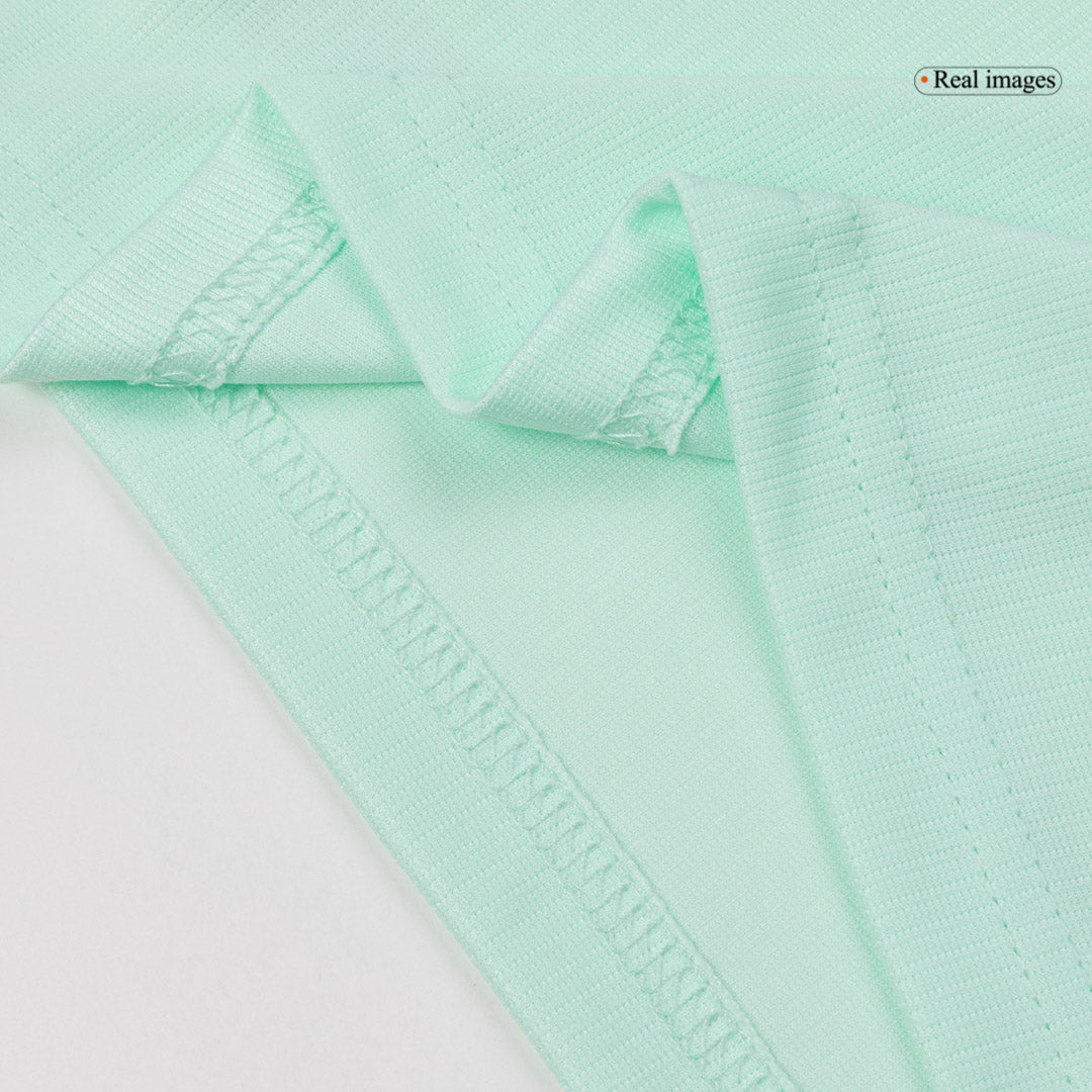 Frankrike Tröja 2026 Borta Mint Green Barn-5
