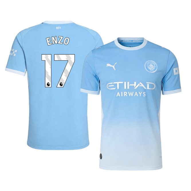 Manchester City Tröja ENZO #17 2026/27 Hemma Autentisk Blå