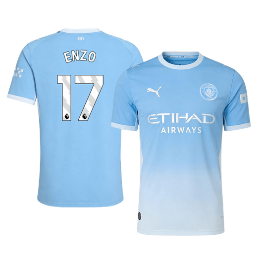 Manchester City Tröja ENZO #17 2026/27 Hemma Autentisk Blå