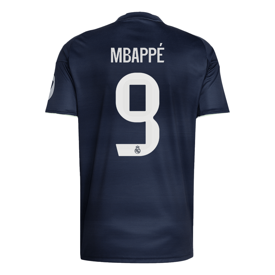 MBAPPÉ #9 Real Madrid Tröja 2025/26 Borta Premium Mörkblå-11