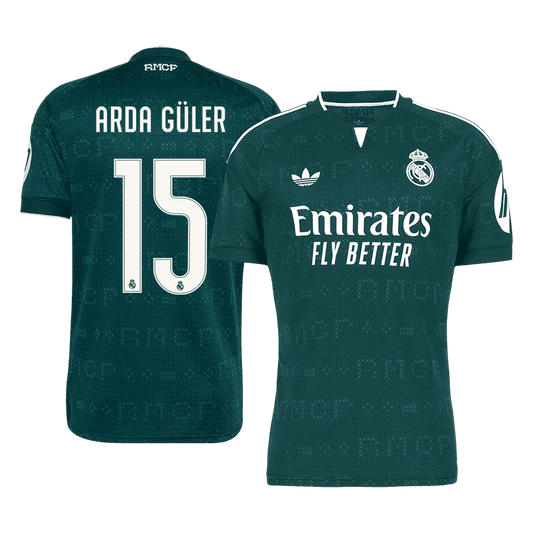 Real Madrid Tröja ARDA GÜLER #15 2026/27 Borta Grön
