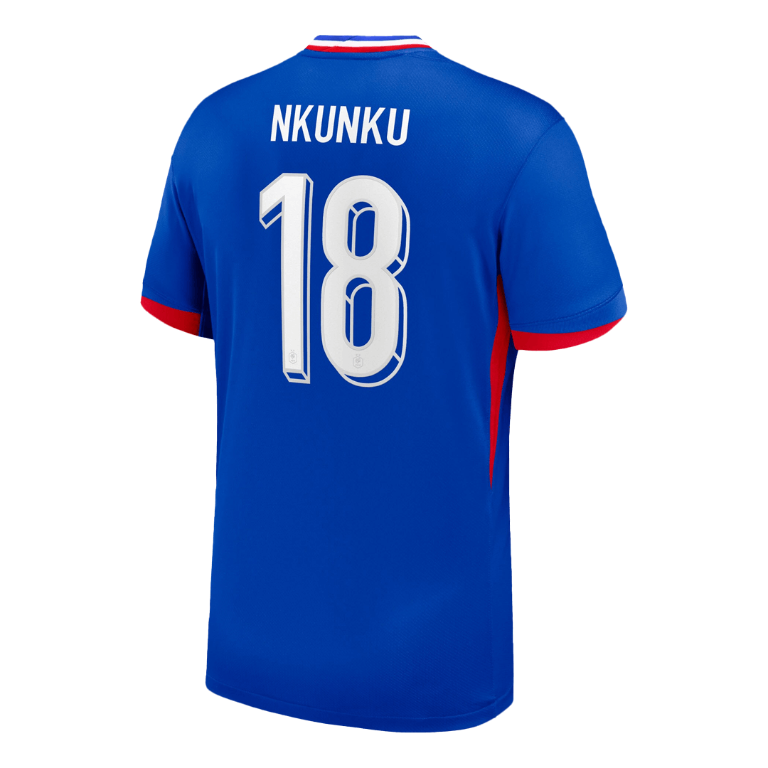 Frankrike Tröja NKUNKU #18 Euro 2024 Hemma Blå