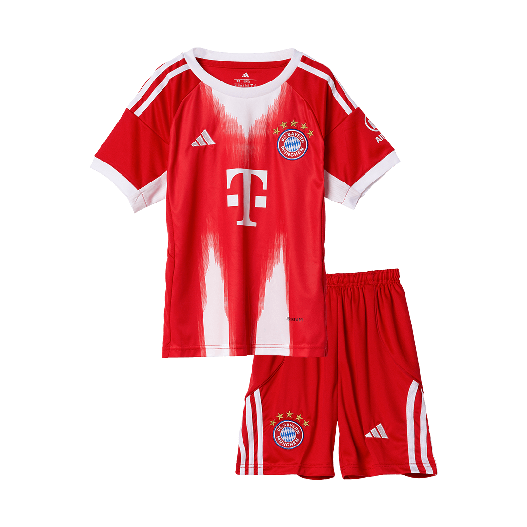 Bayern Munich Tröja 2025/26 Hemma Röd Barn-16