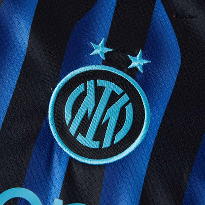 Inter Milan Tröja 2025/26 Hemmaställ Blå och svart Barn-10