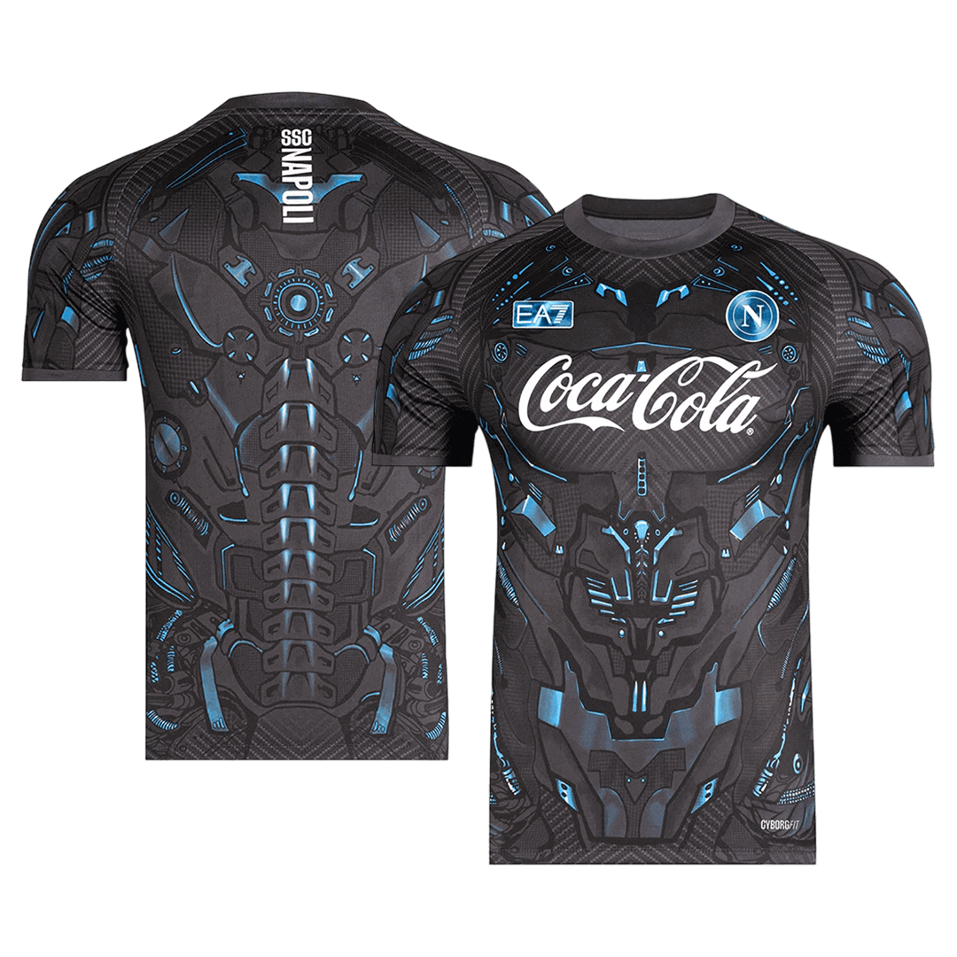 Napoli Tröja 2025/26 Före match Svart