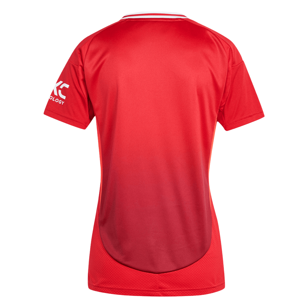 Manchester United Tröja 2024/25 Hemma Röd Dam-12