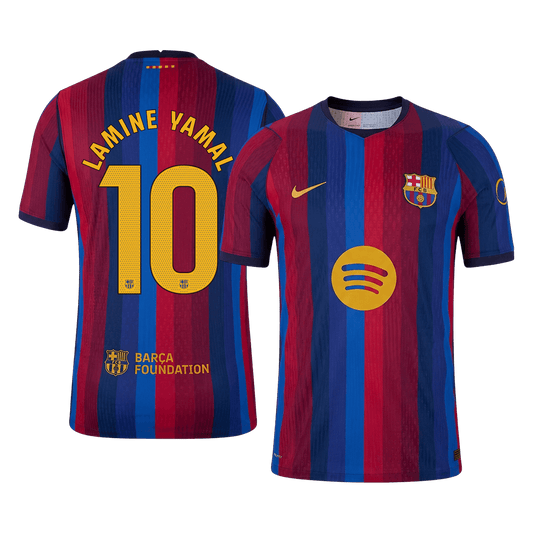 Barcelona Tröja LAMINE YAMAL #10 2026/27 Hemma Autentisk Röd & Blå