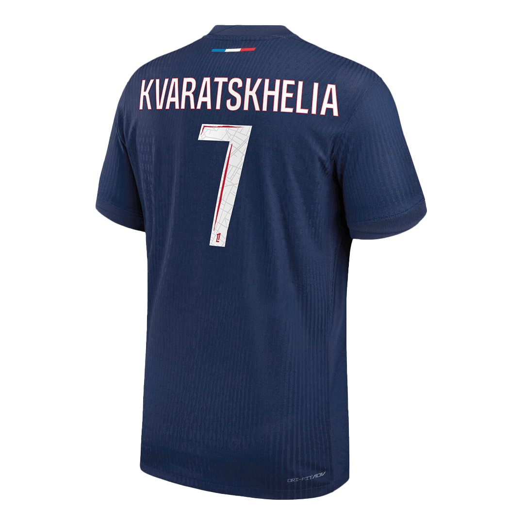PSG Tröja KVARATSKHELIA #7 2024/25 Hemma Mörkblå-11