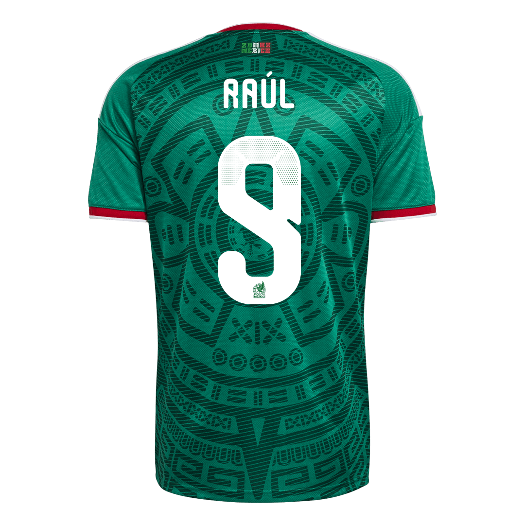 Raúl #9 Mexiko Tröja 2026 Hemma Premium Grön