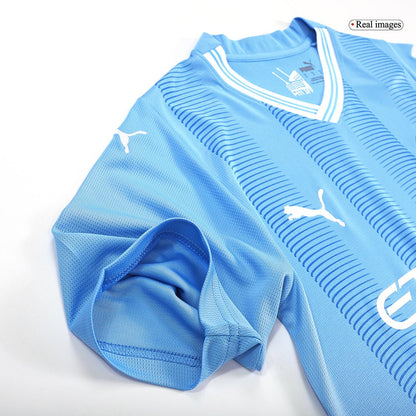 Manchester City Tröja GREALISH #10 2023/24 Hemma Blå-8