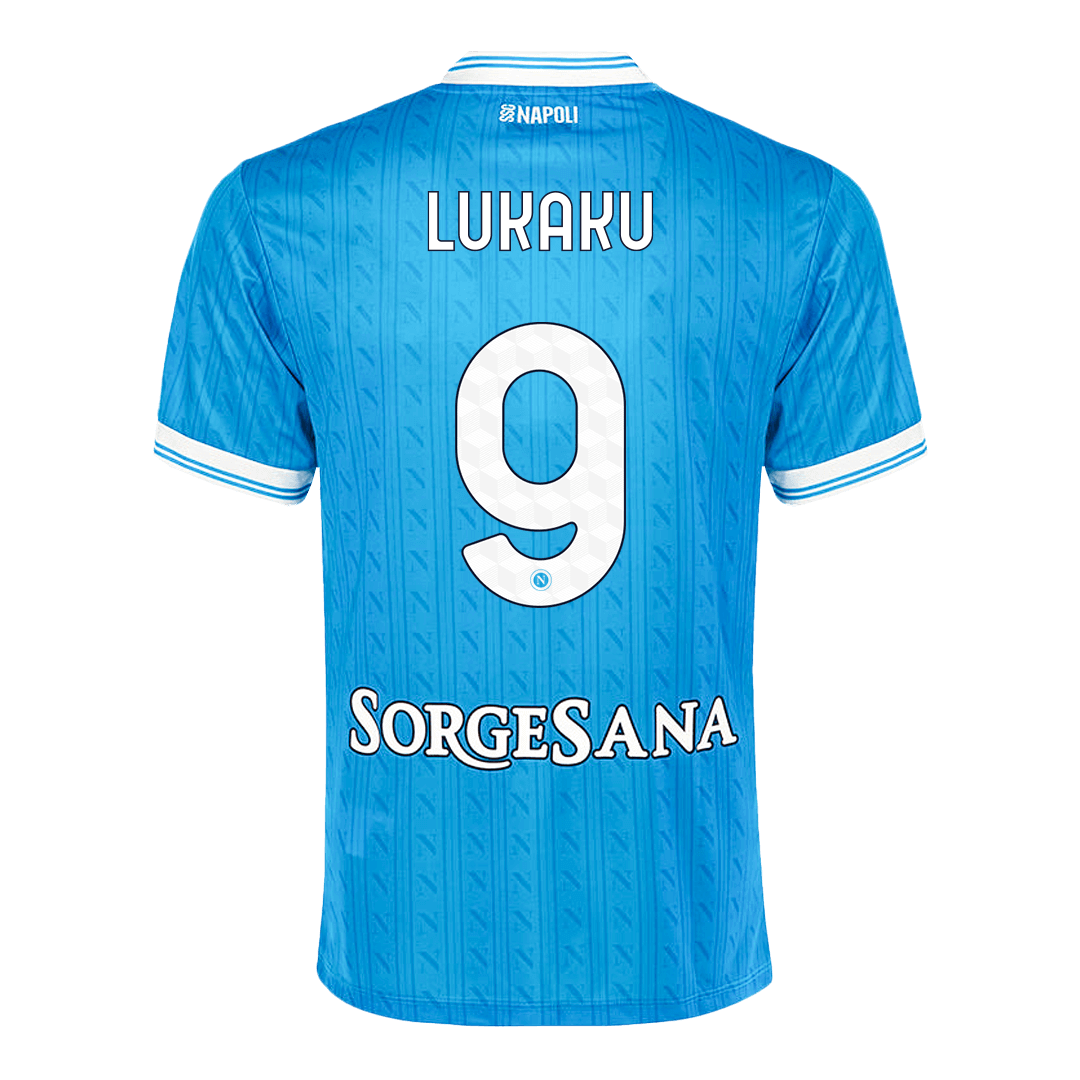 Napoli Tröja LUKAKU #9 2025/26 Hemma Blå