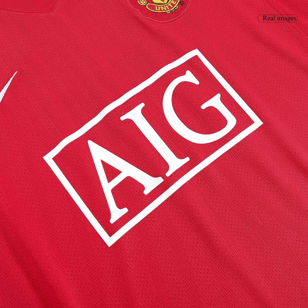 RONALDO #7 Manchester United Hemmatröja 2007/08 Retro Tröja
 Röd