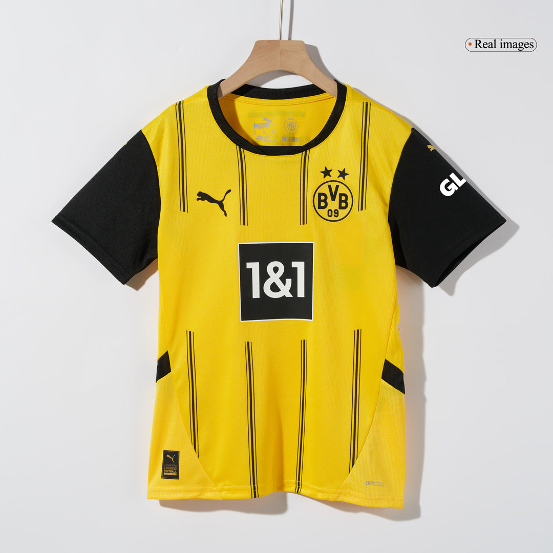 Borussia Dortmund Tröja 2024/25 Hemma Gul Barn-15