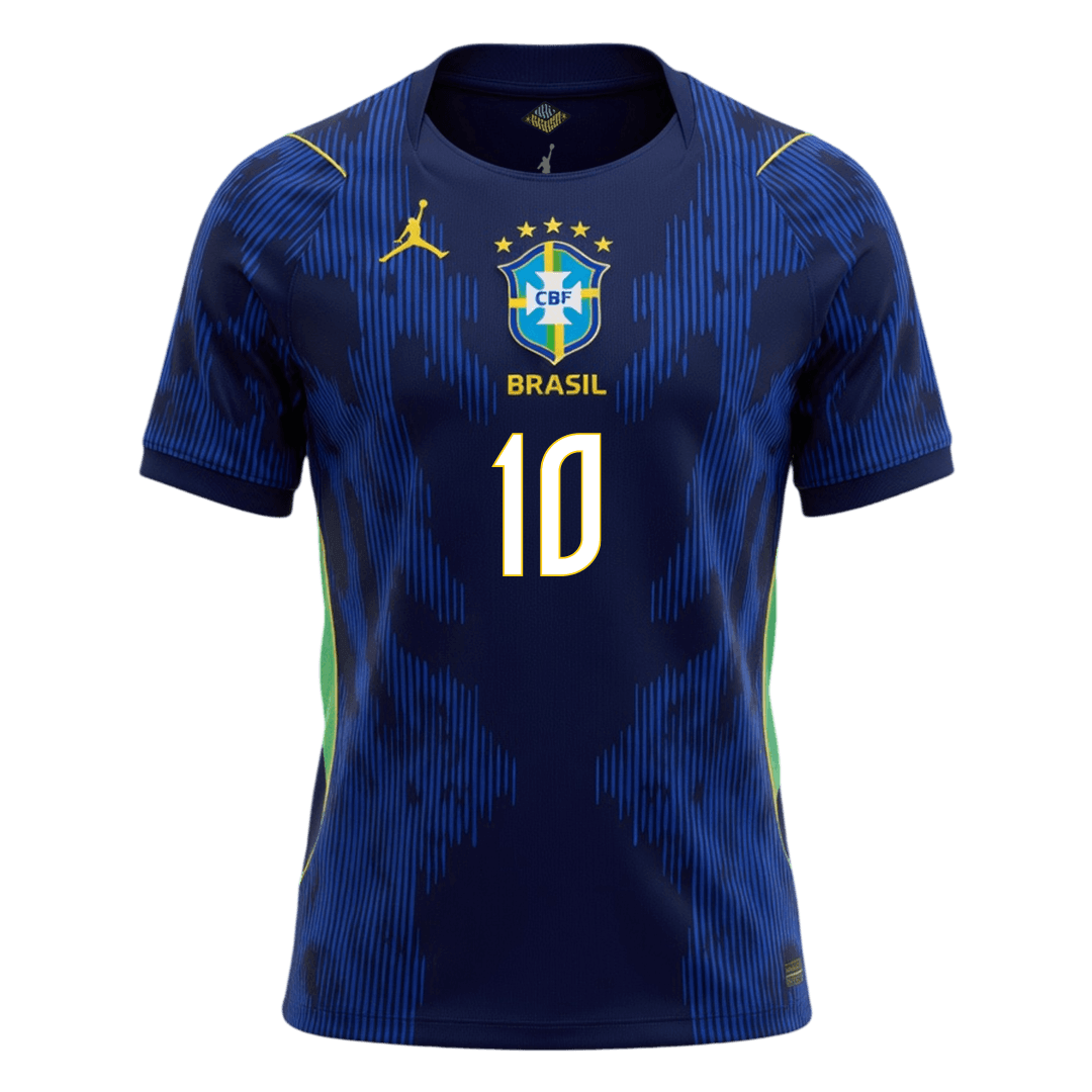 Brasilien Tröja NEYMAR JR. #10 2026 Borta Mörkblå