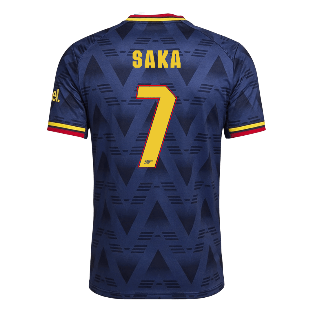 Arsenal Tröja SAKA #7 2026/27 Borta Autentisk Mörkblå - UCL-3