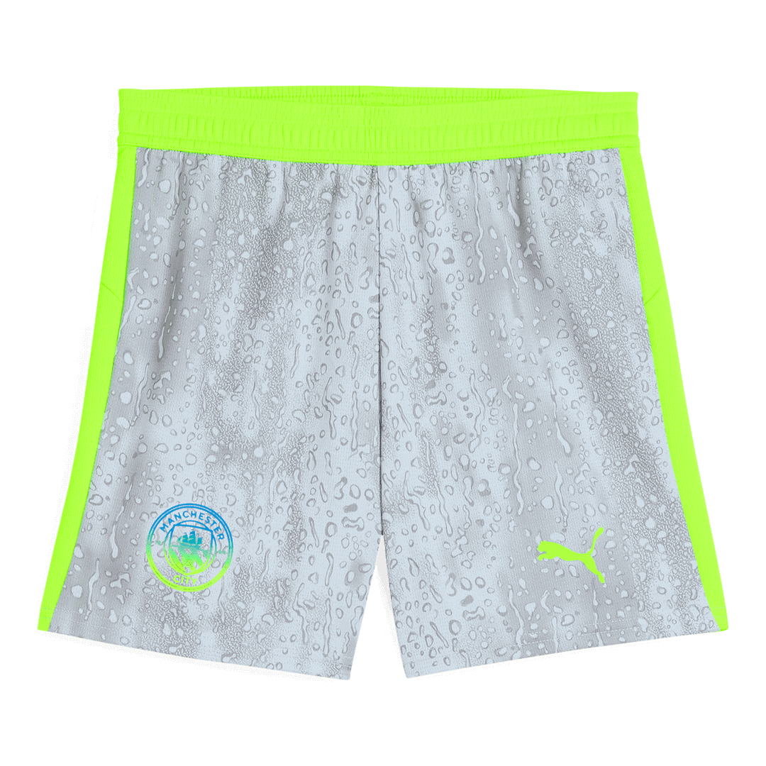 Manchester City Shorts 2025/26 Tredje Grå