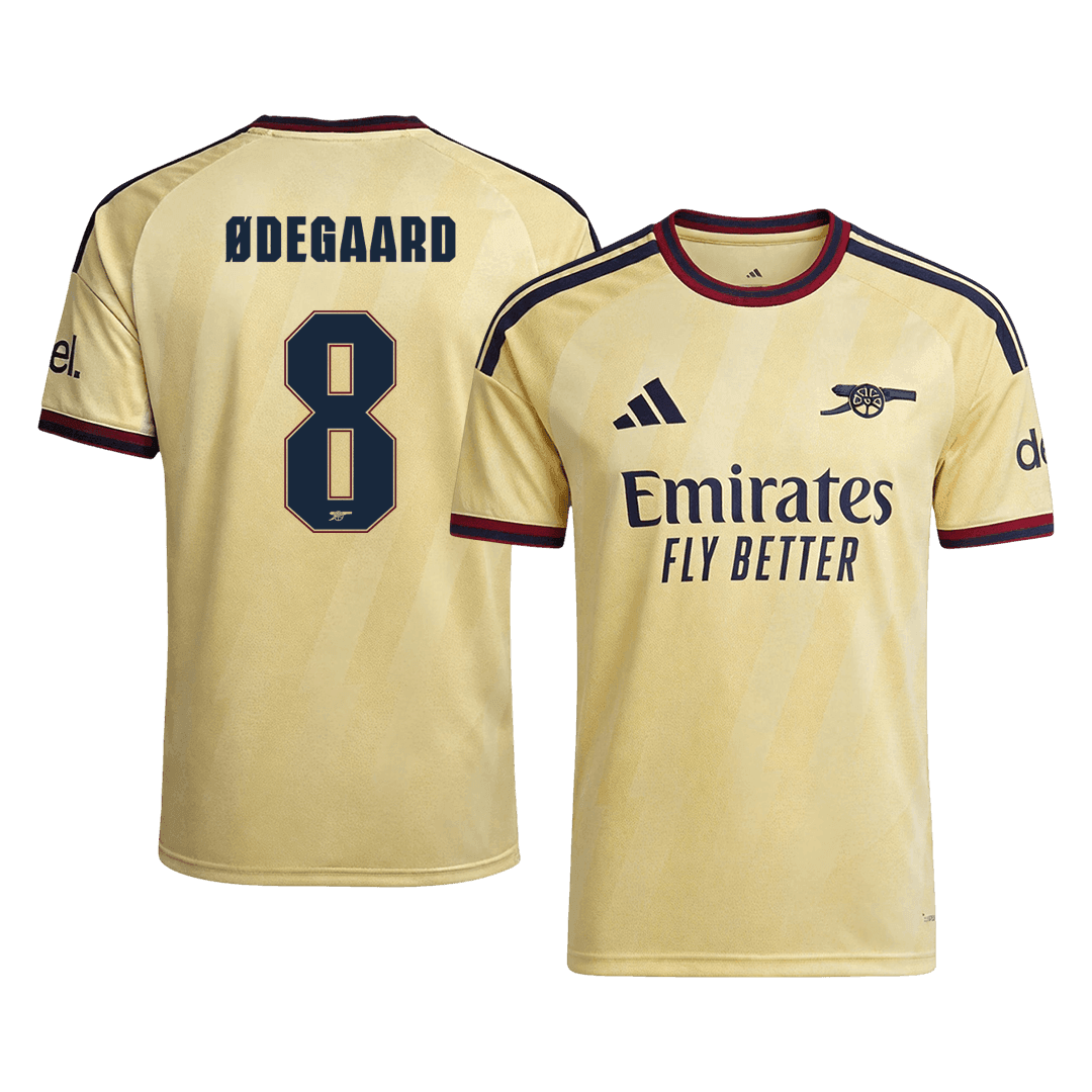 Arsenal Tröja ØDEGAARD #8 2026/27 Tredje Autentisk Gul - UCL