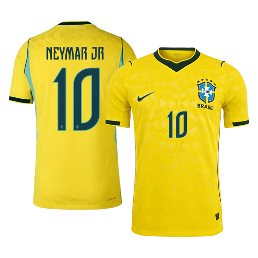 Brasilien Tröja NEYMAR JR. #10 2026 Hemma Autentisk Gul